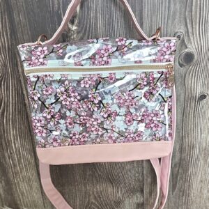 Pink Blossom Clear Bag
