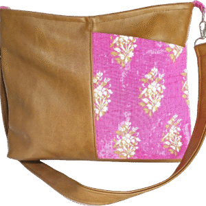 Vegan leather shoulder bag
